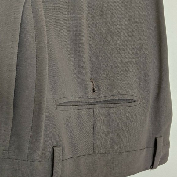 VERSACE Flat Front Men's Dress Pants Beige SZ 36 (I1) - Picture 8 of 9